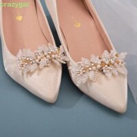 Crazygai 2 Kẹp Giày Cưới, Phụ Kiện Prom Trang Trí Giày Handmade, Cô Dâu Có Thể Tháo Rời Cao Gót Charm Khóa Nữ