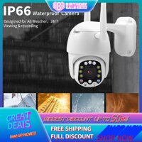 [[Crazytech Mall1080P PTZ Camera IP Ngoài Trời Chống Nước 355 ° Quay Máy Bóng Camera Hồng Ngoại Mạng Camera Quan Sát