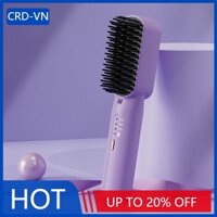 [CRD]Lược duỗi tóc Mini - Ion âm không làm tổn thương tóc 2024 Bàn chải duỗi tóc không dây tốt nhất Nhẹ & Mini để mang lại tuổi thọ pin dài 25 phút