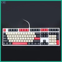 Cre 104 Chiếc PBT Keycaps 5 Mặt Nhuộm Thăng Hoa Khắc Laser Keycap OEM Profile Bàn Phím Cơ Chuyên Nghiệp Acces