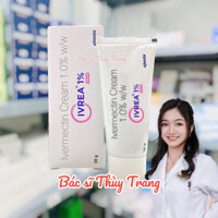 Cream bôi giảm ghẻ, demodex, ký sinh trùng IVREA Ivermectin 1% Cream - 30g
