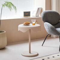 Cream Wind Bàn cà phê nhỏ, Bàn ghế sofa phòng khách đơn giản hiện đại, Bàn sáng tạo nhỏ, Bàn đầu giường, Loại kem