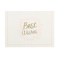 Creative Gilding Greeting Card for Birthday Thanksgiving Day Party Wedding Baking Best Wishes Card