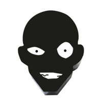 Creative Novelty Light Funny Mask Light Detective Conan Table Lamp Men In Black LED Night Lights Ornament Decorative Nig