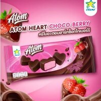 CREMO_Kem Atom dạng viên vị dâu phủ socola 60g