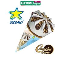 CREMO_Kem ốc quế Crunchy vị vani 70g