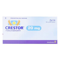 Crestor 20mg Rosuvastatin điều trị tăng cholesterol máu 28 viên