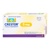 Crestor 5mg Rosuvastatin điều trị tăng cholesterol máu 28 viên