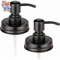 [Crf] Lọ đựng xà phòng Nắp sơn màu đen chống rỉ sét Kem phân phối nắp cho bình miệng thông thường Phụ kiện phòng tắm Lọ không bao gồm