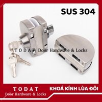 [CRICHTON] Khoá Bán Nguyệt Đôi Cửa Kính Cường Lực 2 Cánh