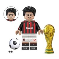 Cristiano Ronaldo Lionel Messi 2024 World Cup Tương thích Lego World Cup Ngôi sao bóng đá Messi C Ronal Ronaldo Lắp ráp khối xây dựng Đồ chơi Minifigure