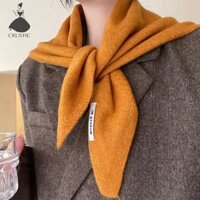 Crlnhc Anh Phong Cách Hàn Quốc Len Dệt Kim Tam Giác Khăn Trùm Đầu Nữ Khăn Dệt Kim Đa Năng Ấm Áp Khăn Dệt Kim Vn