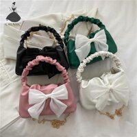Crlnhc Nữ Nơ Túi Xách Dây Xích Thời Trang Túi Đeo Vai Túi Messenger Túi Da PU
﻿ Vn