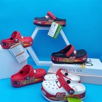 Croc 95 Xe MCQUEEN NGƯỜI LỚN CLOG Hoạt Hình Giày Trẻ Em Nam Ngoài Trời Đi Biển Dép Nữ