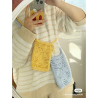 Crochet bag - Túi lưới hoạ tiết gấu handmade