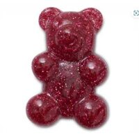 CROCS CHARM_GLITTER PINK CANDY BEAR