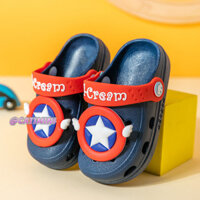 CROCS Dép xỏ ngón dành cho trẻ em CATIMNI Đế mềm chống trượt thời trang bé trai và bé gái Bao đầu mặc ở nhà cá sấu