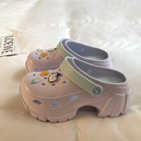Crocs Dép Xỏ Ngón Đi Biển Đế Dày Thời Trang Mùa Hè 2023 Cho Nữ