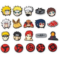 Crocs Giày Hoa Dễ Thương Giày Khóa Giày Giày Hoa Hoạt Hình Naruto Mới DIY Trang Trí Phụ Kiện Phụ Ki