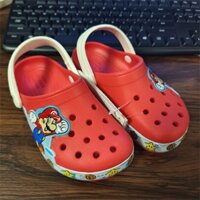 Crocs Giày Trẻ Em Cho Bé 3D Hoạt Hình Lỗ Giày Sandal Thoáng Khí Giày Đi Biển