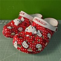 Crocs Sanrio Hợp Tác Series Hello Kitty Trẻ Em + Giày Lỗ Cổ Điển Người Lớn 210575
