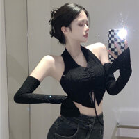 crop top đen