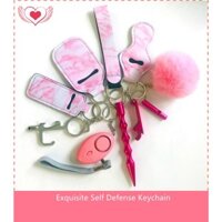 Cross-mirror Mới Cổ Tay Móc Khóa Nữ Tay Nước Rửa Tay Túi Nhôm Giải Nén Móc Khóa