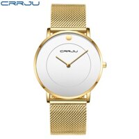 CRRJU Men's Quartz Watch Stainless Steel Water Resistant 2106 XM