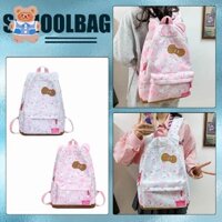 [Crs] Hello kitty nơ dễ thương ngọt ngào dễ thương Tai mèo dễ thương (Bánh mì hình tai mèo hấp) ba lô sức chứa lớn