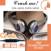 Crush me PK01 Tai Nghe Panasonic chụp CÓ MIC retro âm thanh Hifi cân bằng 3 dải phong cách y2k cổ điển headphone hiphop