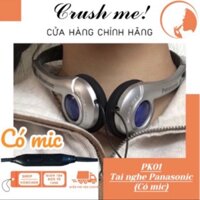 Crush me PK01 Tai Nghe Panasonic chụp CÓ MIC retro âm thanh Hifi cân bằng 3 dải phong cách y2k cổ điển headphone hiphop