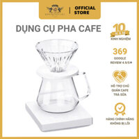 Crystal Eye Dripper – Bộ dụng cụ pha cafe thủ công pour over V60 Timemore Kiểu 2 | Chất liệu bằng thủy rinh sang trọng