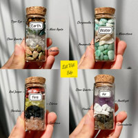 Crystal Jar For Elements - Lọ đá năng lượng dành cho các nguyên tố Đất, Nước, Lửa, Khí