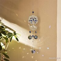 Crystal Moon Tree Window Suncatcher có dây chuyền treo lăng kính Máy làm cầu vồng cho sân vườn gia đình