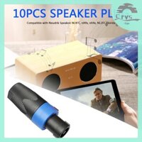 [Crystal2.vn] Đầu nối loa âm thanh 4 cực 10x Đầu nối khóa xoắn cho Neutrik NL4FC