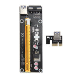 【Crystalawaking】6Pin SATA Adapter Card Mở Rộng Nhanh 1x Sang 16x PCI-E USB 3.0-Quốc tế