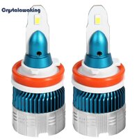 【Crystalawaking】Crystalawaking 2 chiếc Mi2 H8/H9/H11 LED Đèn Pha Ô Tô Bóng Đèn 50 W 6000lm 6500 K 12 V đèn pha