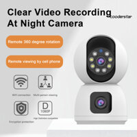 [Cs] Giám sát an ninh Camera kép tầm nhìn ban đêm đầy đủ màu với Camera phát hiện chuyển động liên lạc bằng giọng nói xoay 360 độ