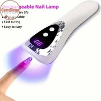 Csndices Đèn LED cầm tay UV Nail Máy sấy móng tay có thể sạc lại với 5 hạt đèn Máy khô nhanh Di động tại nhà DIY Salon Làm móng tay VN