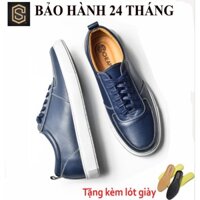 CT Giày thể thao nam cao cấp - Giầy sneaker da bò thật thuyên tấm cực chất Cheapstorevn - CS093, ( bảo hành 24 tháng) *