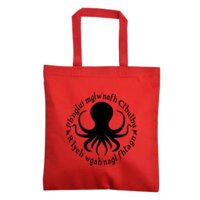 Cthulhu Fhtagn Eldritch HP Lovecraft Elder Sign Sci Fi Horror Canvas Tote Bag Merch Massacre