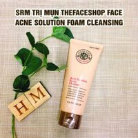 CTY HOANG THAO Sữa rửa mặt TẠO BỌT The face shop Clean Face Acne Solution Foam Cleansing 150ml