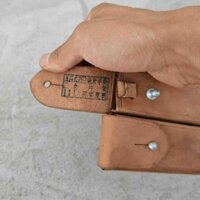 Cũ 9X Trống Da Hộp Eo Treo Da Bò Nguyên Chất Con trỏ Hộp Da Chính Hãng Da Bò Hộp Ông Già Túi Thắt Lưng