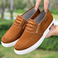 Cũ Bắc Kinh Giày Vải Nam Mùa Hè Thoáng Khí Giày Vải Giày Lười Slip-On Giày Thể Thao Chống Trơn Trượt Chống Mài Mòn Giày Công Sở 009