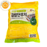 Củ cải vàng muối sợi Hàn quốc làm cơm cuộn/kimpap túi 2,7kg