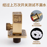 Cũ Coppersmith Tất Cả Đồng Retro Tam Giác Van Hộ Gia Đình Đơn Nóng Lạnh Chia Nước Dày Máy Nước Nóng Góc Van