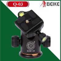 CỦ DẦU CHÂN MÁY ẢNH BALL HEAD BEIKE BK-03 . Tặng Da cừu - Da thật