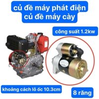 Củ Đề Máy Dầu 1.2kw Khỏe Nặng 3.2Kg Máy Phát Điện 173F 178F 186F 188F 190F Máy Cày Motor Đề Chuột Đề Máy Điện 12V