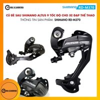 Củ đề sau Shimano Altus RD-M370 9 tốc độ ( 9 Speed ) cho xe đạp thể thao