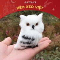 Cú Hedwig mini 7CM - Quà tặng phong cách Harry Potter - Đồ trang trí cực xịn